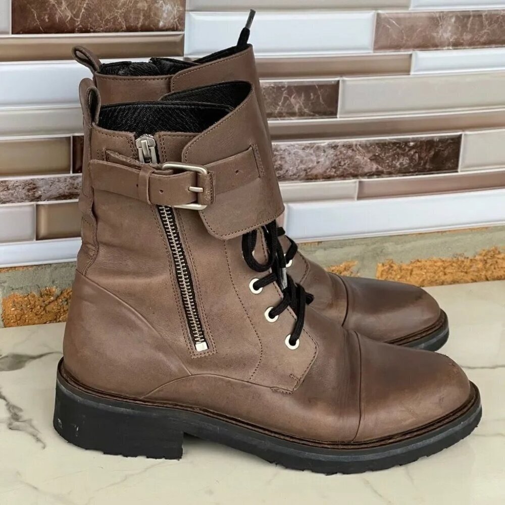 ALLSAINTS Daria Cuffed Combat Boot 39/8.5
